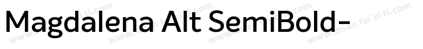 Magdalena Alt SemiBold字体转换